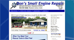 Desktop Screenshot of donssmallenginerepair.com